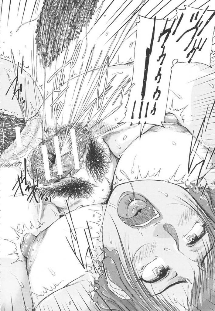 【エロ漫画】ショタボーイが短小チンコにゴーヤを被せて従姉妹のネーチャンと実母と畑の中での青姦セックスで見事に精通!【さいやずみ】