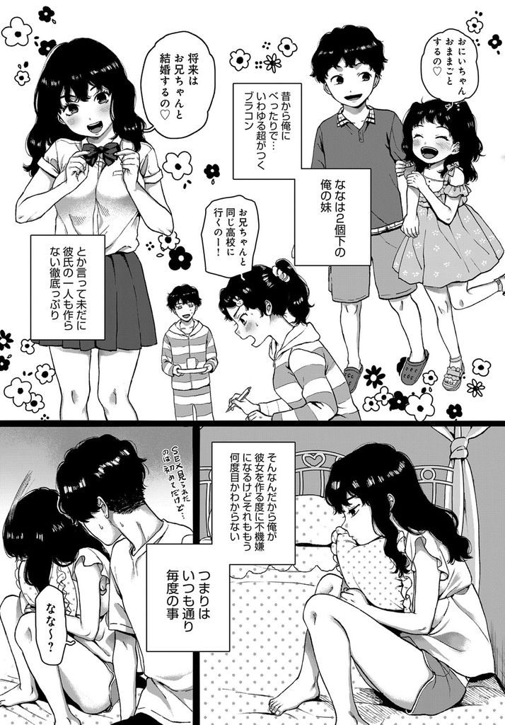 【エロ漫画】大好きなお兄ちゃんが恋人とエッチしてる姿を目撃して不機嫌になるJK妹!慰めようとする兄に誕生日だから処女を貰って欲しいと懇願!念願の近親相姦で兄妹の一線を越え種付けをおねだりするも体外射精されて大号泣!